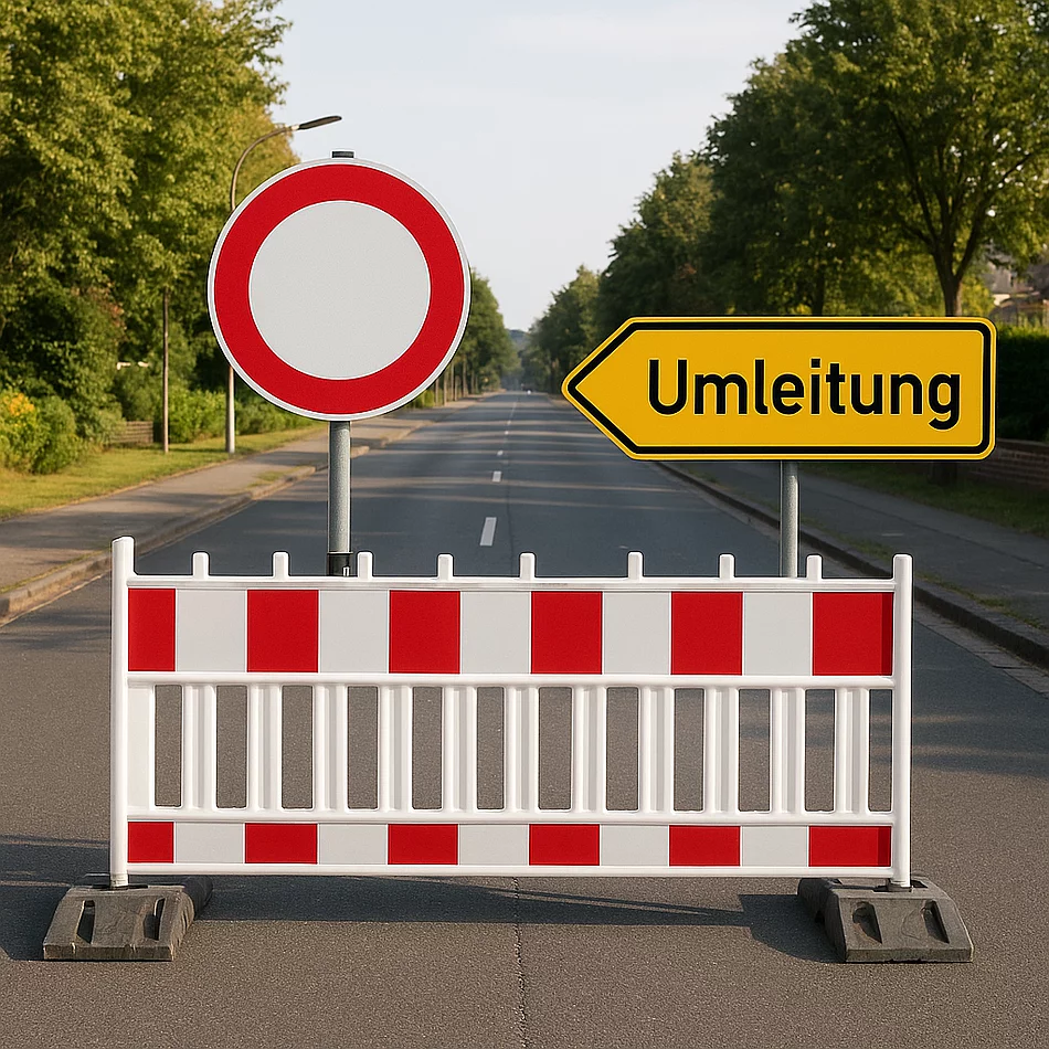 Umleitung Baustelle