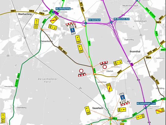 St2573 Umleitungsbeschilderung Bauabschnitt 2